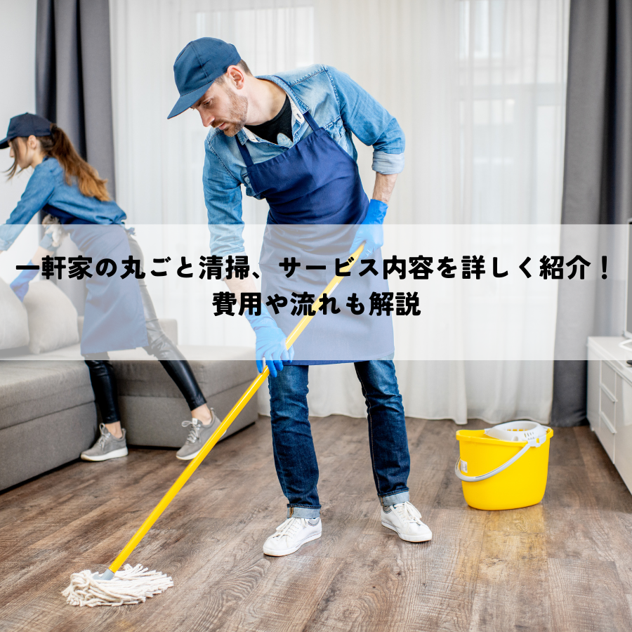 一軒家の丸ごと清掃、サービス内容を詳しく紹介！費用や流れも解説